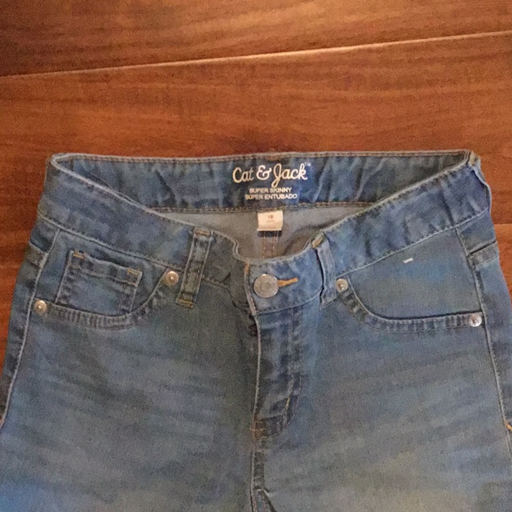 Cat & Jack Super Skinny  Jeans size 10 - Picture 4 of 6